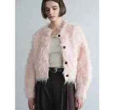CLANE SHAGGY SHORT KNIT CARDIGANのサムネイル