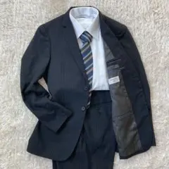 ORIHICA セットアップ スーツ ストライプ 背抜き ビジネス リクルート