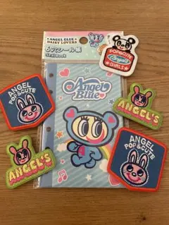 Angel Blue ワッペンシール5枚　シール帳♡