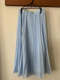 ZARA BASIC ライトブルー プリーツスカート Sサイズ
