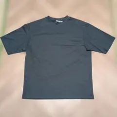 エアリズムコットンオーバーサイズTシャツ/5分袖 ダークグレー