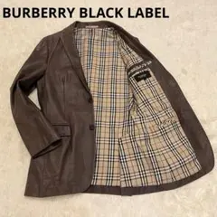 BURBERRY BLACK LABEL テーラードジャケット ラムレザー
