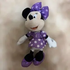 ミニーちゃん紫のぬいぐるみ