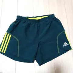 adidas サッカー用ハーフパンツ ダークグリーンL1091番