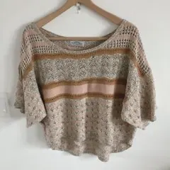 ROSE BUD 半袖 ニット トップス　フリー　レディースのサムネイル
