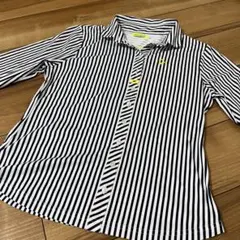 ★viva heartストライプ長袖シャツレディースLサイズ美品★