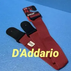 D'Addario ダダリオ ナイロン ギター ストラップ　レッド　赤