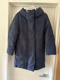 【最終値下げ】コムサイズム　ネイビー フード付き ダウンジャケット