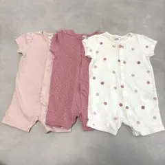 ベビーロンパース　半袖　h&m 70-80cm