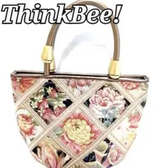 新品✨大人気 シンクビー いちご柄 ハンドバッグ ピンク ゴブラン織 
