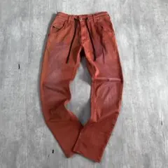 美品 DIESEL KROOLEY JOGG 希少色 濃橙 メンズ M-L相当