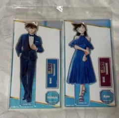 コナン　30周年展　アクリルスタンド　新一　蘭