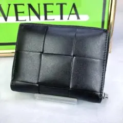 BOTTEGA VENETA 財布 2つ折り カセット 黒