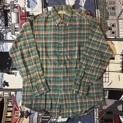 80〜90s L.L.Bean チェック柄 長袖シャツ