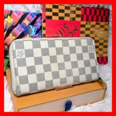 【月末セール】ルイヴィトン　 ダミエアズール 　ラウンドファスナー　長財布 LOUIS VUITTON - ルイ ヴィトン LOUIS VUITTON ラウンド