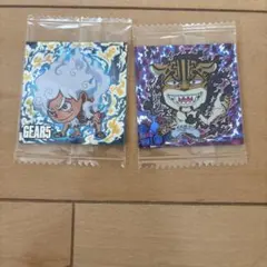 ワンピース　ウエハース　シール２枚セット SGRルフィ　ルッチ