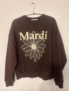 Mardi Mercredi スウェット ブラウン