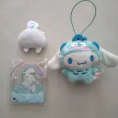 ハンギョドン着ぐるみマスコット シナモン バッチ クリアキーホルダー おまとめ