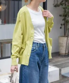 新品◆FORK&SPOON◆マシンウォッシャブルVネックカーディガン◆DOORS