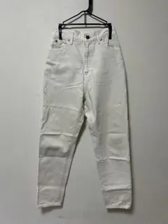 ホワイト ストレートデニム