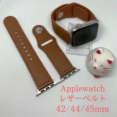 本革アップルウォッチレザーバンド ベルト　iwatch あっぷる　ブラウン