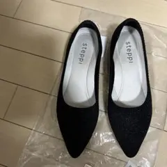 steppi ブラック フラットシューズ　一回短時間のみ使用　美品です。