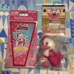 東京ディズニーランド　ドナルド　ぬいぐるみチャーム　コレクションカード