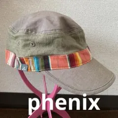 Phenix フェニックス　麻混　ワークキャップ　レインボー　カーキのサムネイル