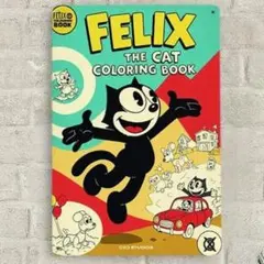 フィリックス・ザ・キャット Felix the Cat ブリキ看板 アメリカ雑貨