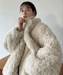 MINAMI TANAKA×CLANE CURL FUR SHORT COAT