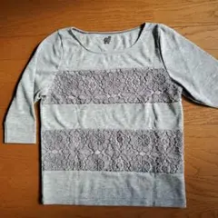 schalla malla カットソー　5分～7分袖　グレーのサムネイル