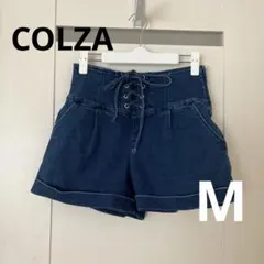 【COLZA】コルザ　デニムショートパンツ ハイウエスト Mのサムネイル