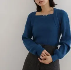 ボレロレイヤードニット NATURAL BEAUTY BASIC