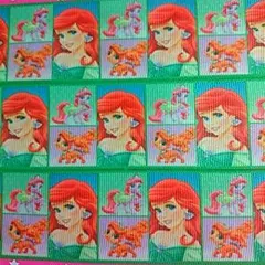 3.8cm ❤ アリエル❤ハンドメイド用3m グログランリボン#