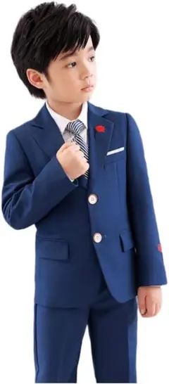 [CHBAVO] 男の子 秋冬フォーマル キッズスーツ 4点セット 入園 入学