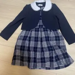 フォーマル チェック柄ドレス 130