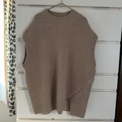 オールセインツ ニットベスト L オーバーサイズ サイドジップ　ユニセックス