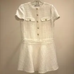 ZARA ZW Collection Short Textured Dress