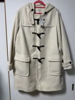 新品タグ付き組曲6サイズオフホワイトダッフルコート