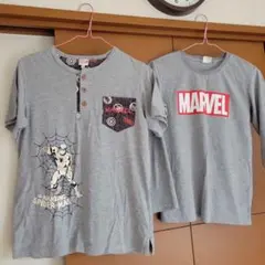 MARVEL スパイダーマン Tシャツ150 長袖と半袖パジャマのセット
