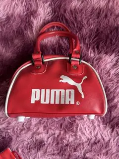 00s PUMA ハンドバッグ ピンク ミニボストン 平成 - メルカリ