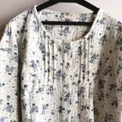 be basic 青薔薇ブルーローズ 青バラ ネグリジェ パジャマ キル 上品③のサムネイル