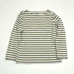 無印良品 ボートネック 長袖Tシャツ Mサイズ ボーダー