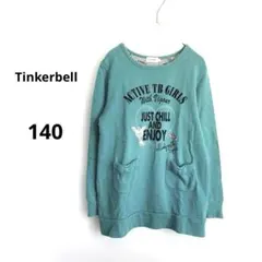 【Tinkerbell 】ティンカーベル　トレーナーワンピ　140 グリーン