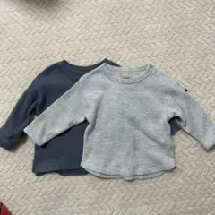 ワッフル生地長袖　2点セット