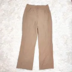 ギャラリービスコンティ スリット ストレートパンツ ベージュ 11号 L 春夏