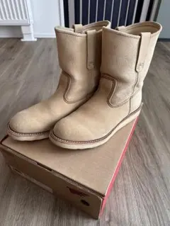 RED WING レッドウィング ペコスブーツ スエード ベージュのサムネイル