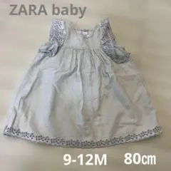 ZARA デニムワンピース　80㎝　ベビー　女の子のサムネイル