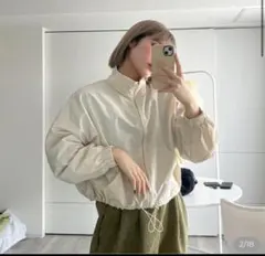 【新品未使用】NUGU P000GJRK ハイネックアノラックジャケットブラック