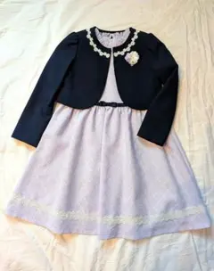 sa.ku.ra セレモニースーツ ワンピース 130 ラベンダー